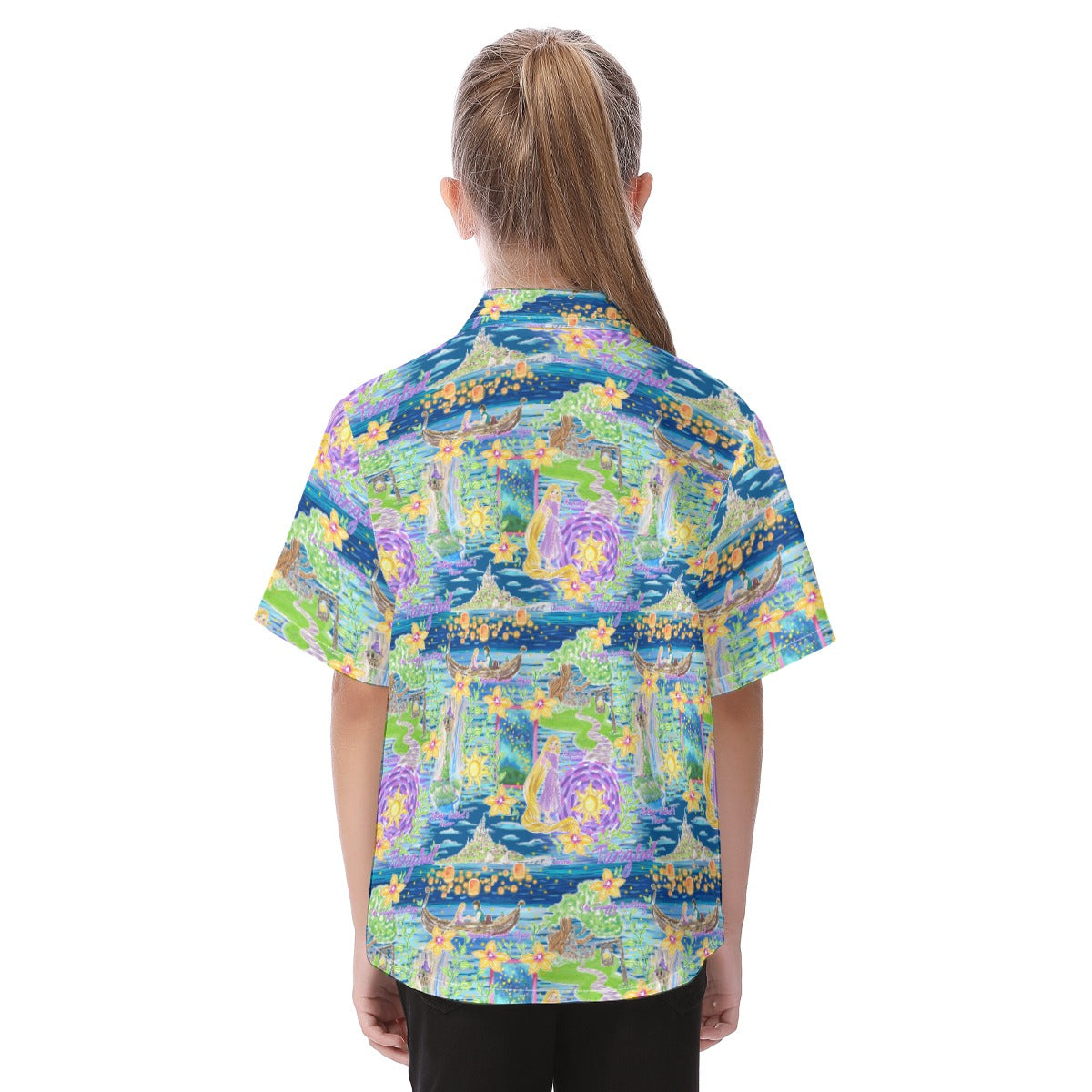 Lantern Festival Glow - Kid's Hawaiian Button Up Shirt