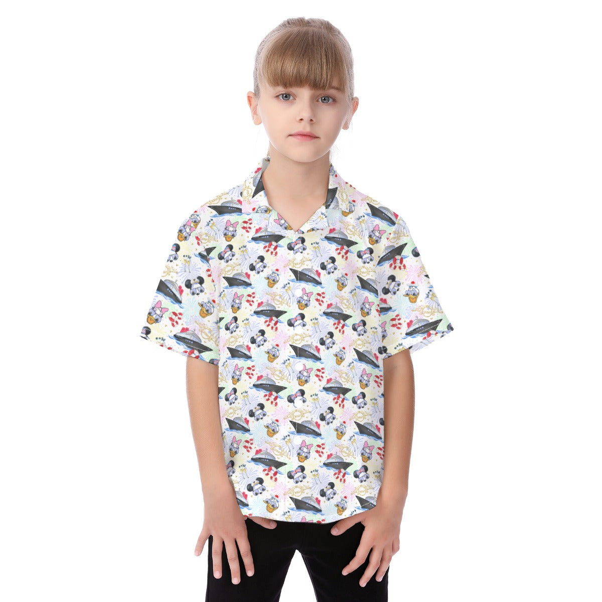 Wish Cruise Celebration - Kid's Hawaiian Button Up Shirt