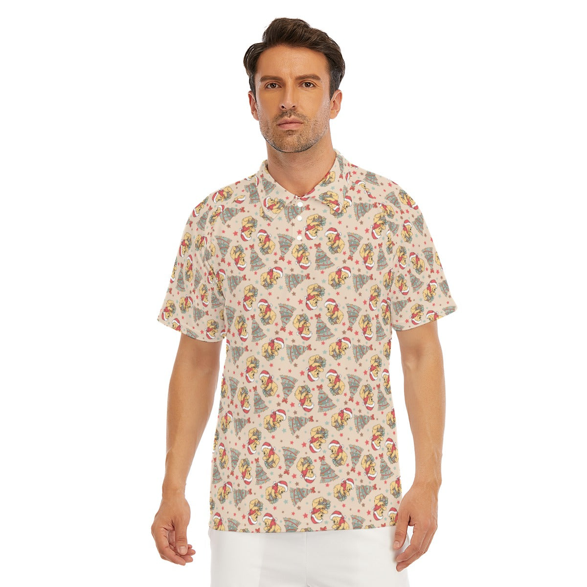 Cozy Bear Holiday Cheer - Men's Polo Shirt