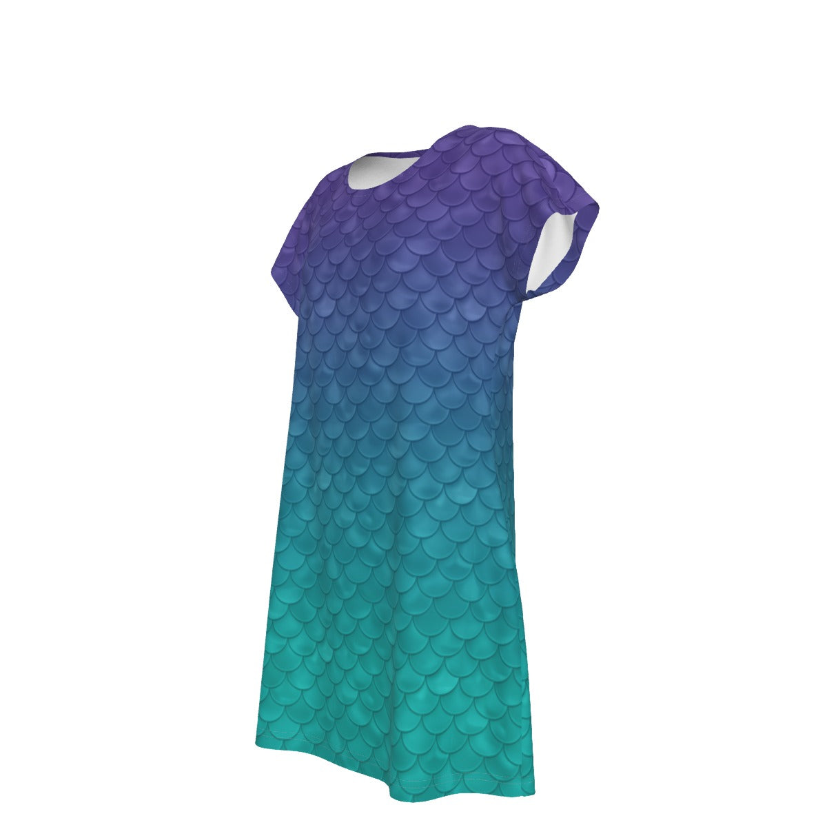 Dreamy Mermaid Scales - Women's T-Shirt Dress