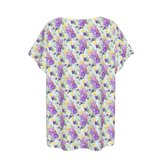 Zest Of The Fest Violet Lemonade - Women’s Relaxed Fit Scoop Tee