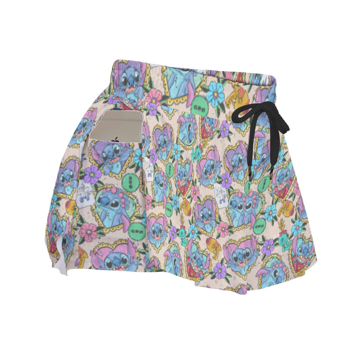 Tattoo Hearts Island Mischief - Women's Flowy Pocket Shorts