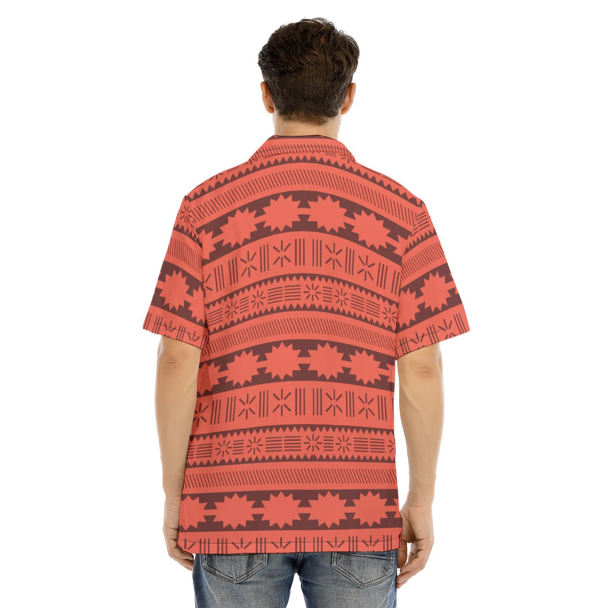 Island Tribal Patterns - Men's Hawaiian Button Up Shirt