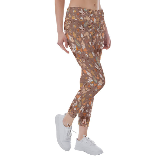 Pumpkin Spice Friends FallFall - Women's Yoga Leggings