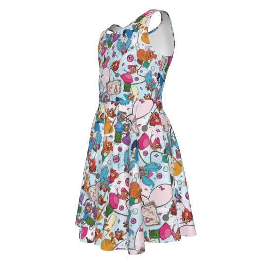Tiny Tailors & Sewing Friendsends - Kid's Sleeveless Skater Dress