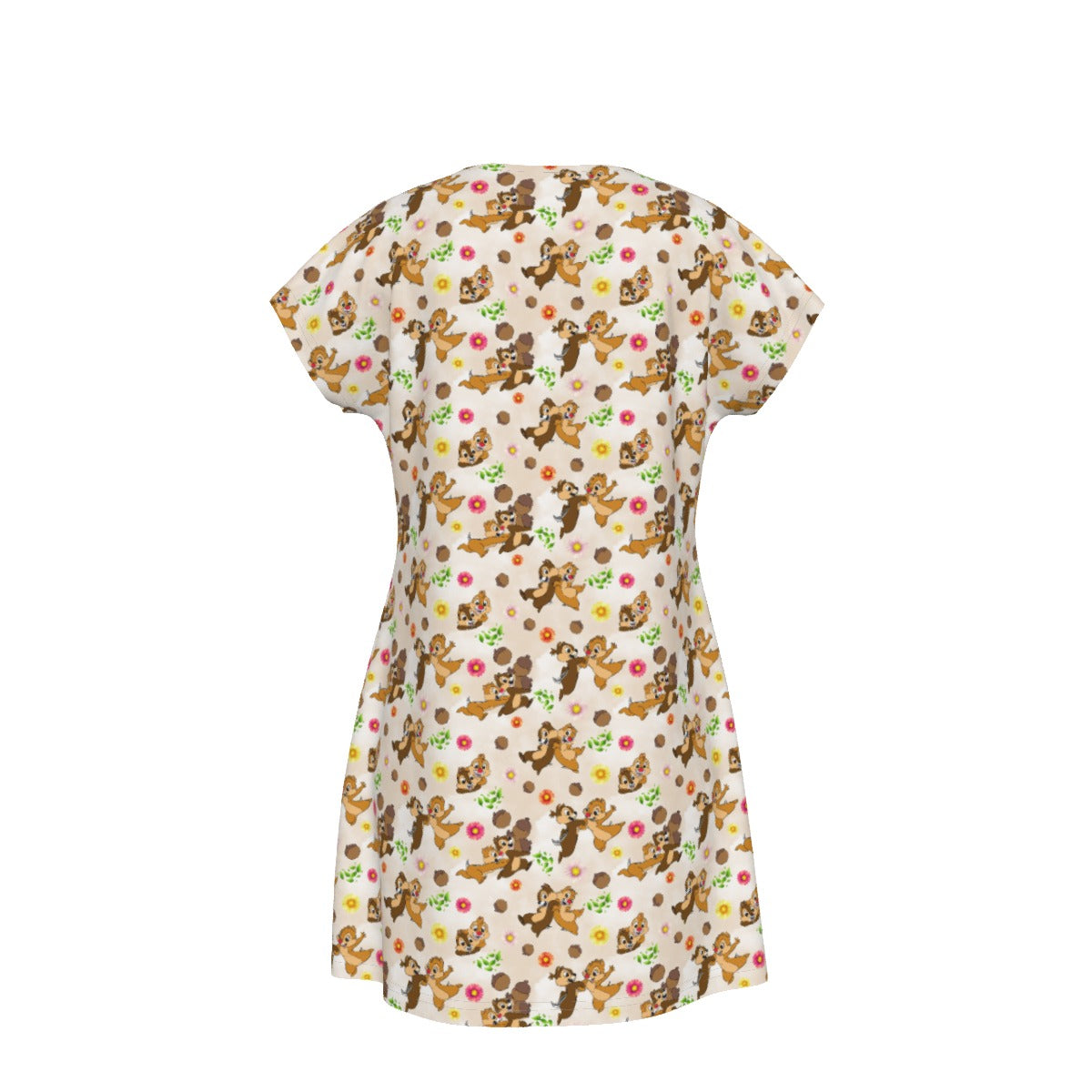 Cheeky Chipmunk Duo - Women's T-Shirt Dress