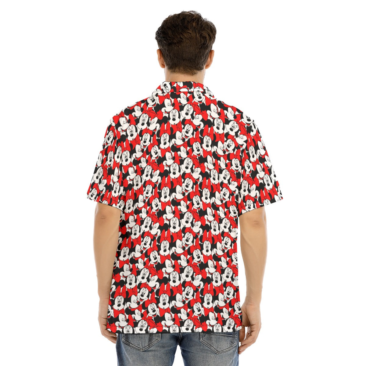 Many Faces of Polka Dot Mouse - Men's Hawaiian Button Up Shirt