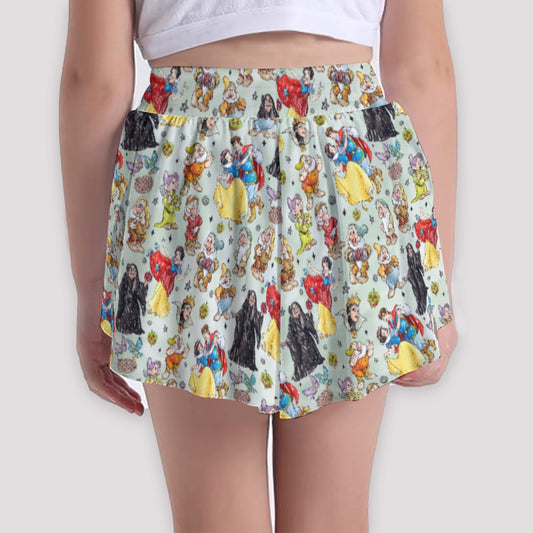 Fairest Crew Sketch - Girls’ Flowy Pocket Shorts