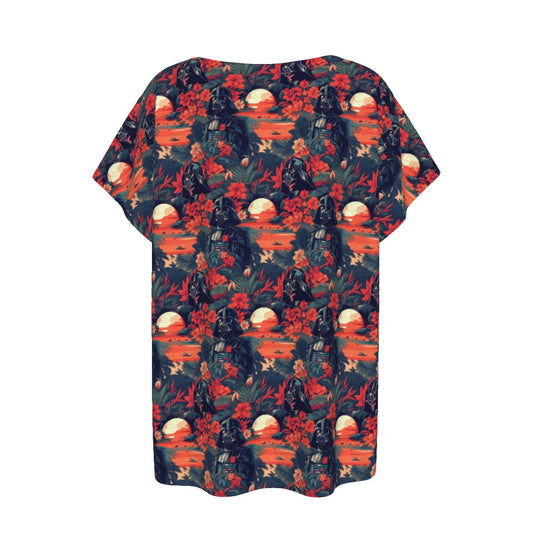 Tropical Dark Side Escape - Women’s Relaxed Fit Scoop Tee