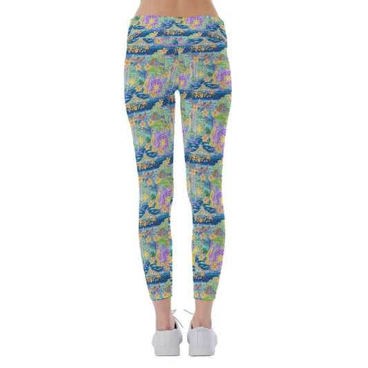 Lantern Festival Glow - Women's Yoga Leggings