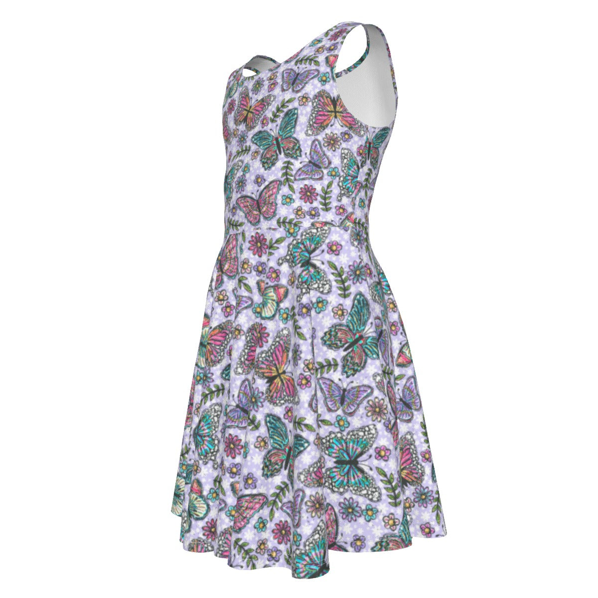 Butterfly Magic - Kid's Sleeveless Skater Dress