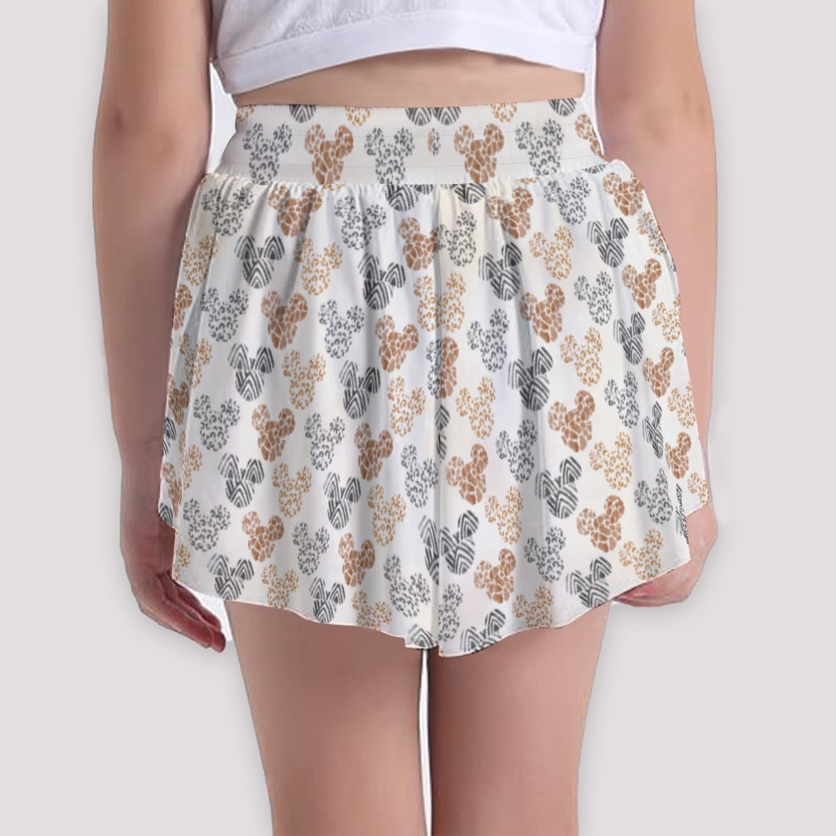 Safari Mouse Ears - Girls’ Flowy Pocket Shorts