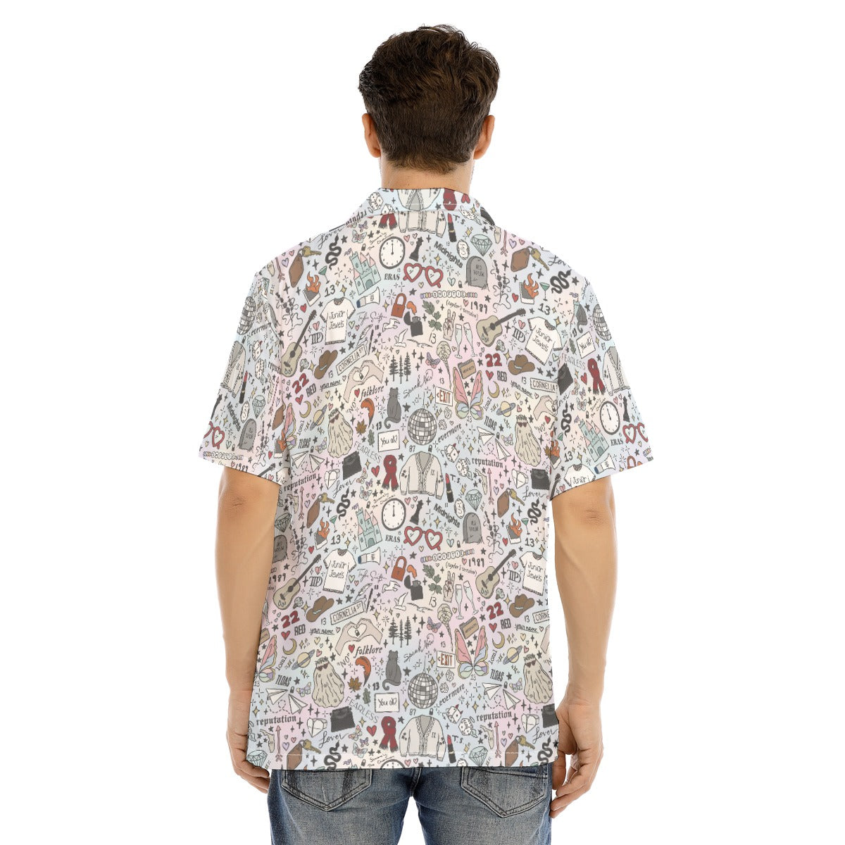 Every Era Collage - Men's Hawaiian Button Up Shirt