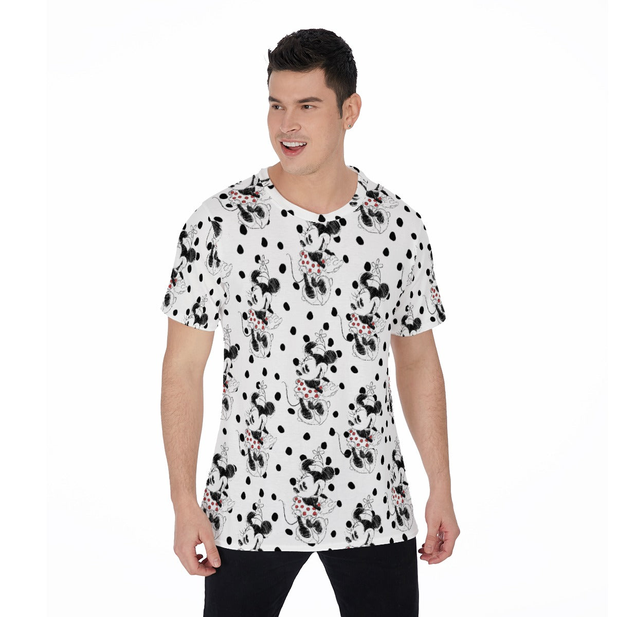 Sketch of Polka Dot Mouse - Men's Short Sleeve T-Shirt