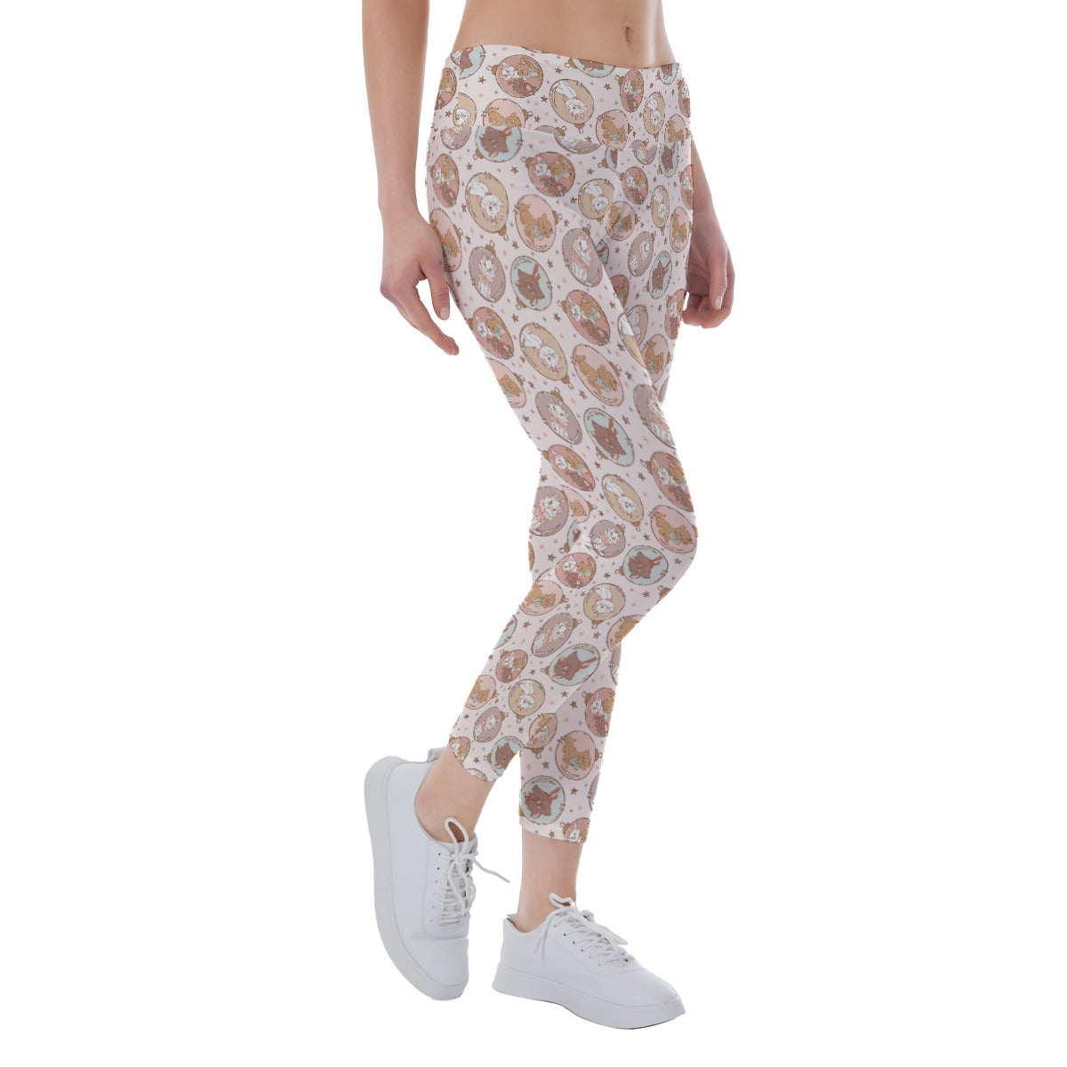 Festive Feline Baublescats - Women's Yoga Leggings