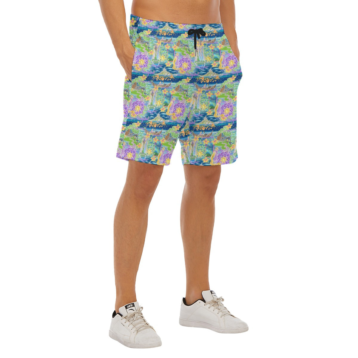Lantern Festival Glow - Men’s Pocket Beach Shorts