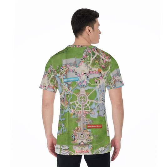 Vibrant Fantasy Park Map - Men's Short Sleeve T-Shirt