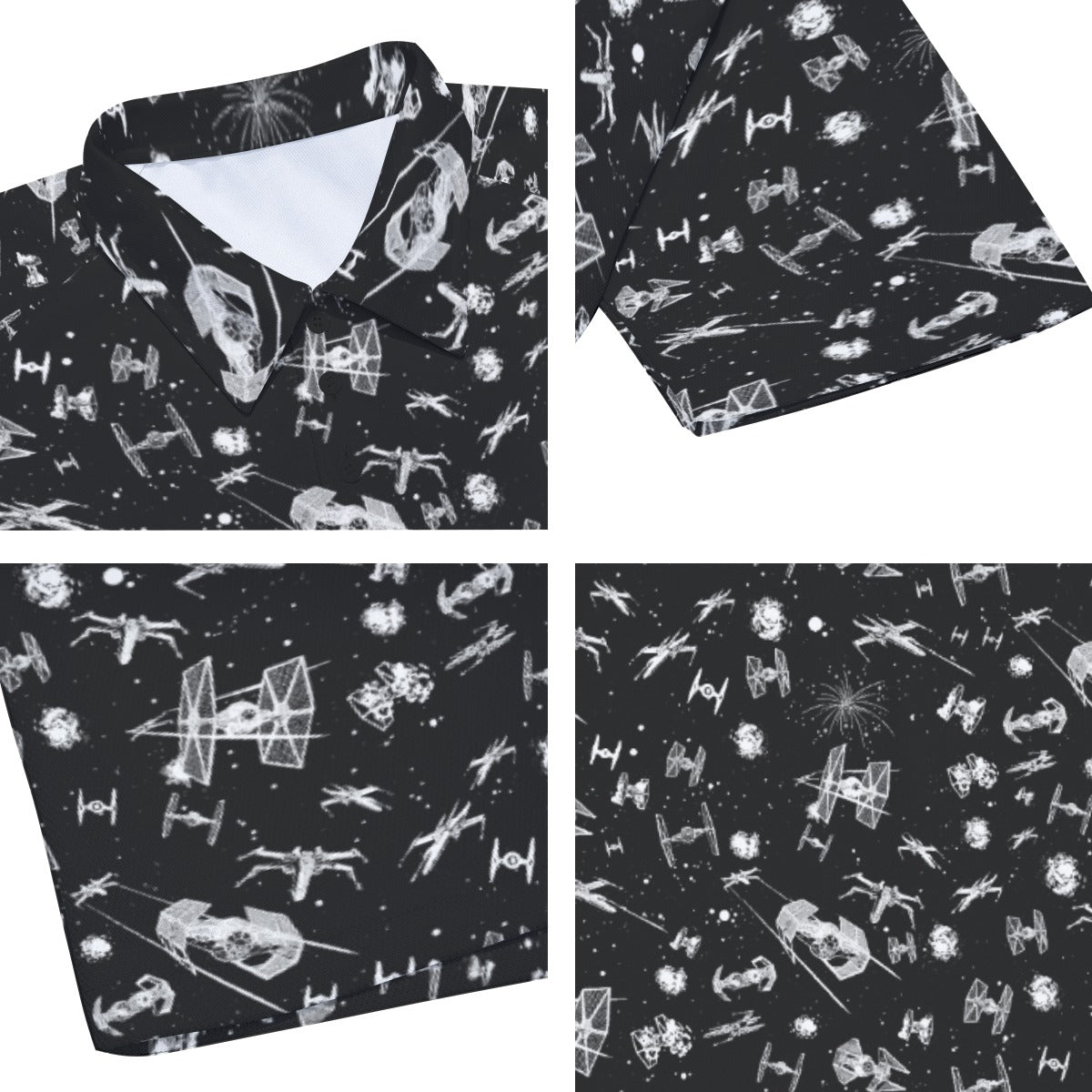Epic Space Battle Ships - Men's Polo Shirt
