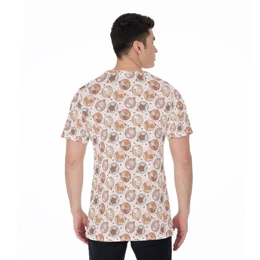 Festive Feline Baubles - Men's Short Sleeve T-Shirt
