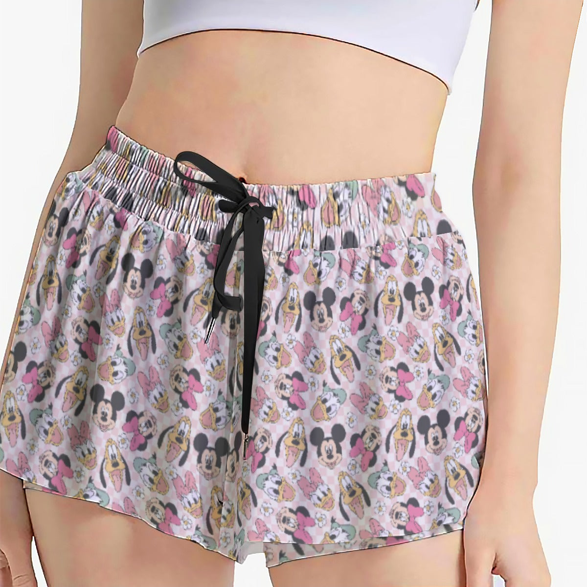 Pastel Picnic Party - Women's Flowy Pocket Shorts