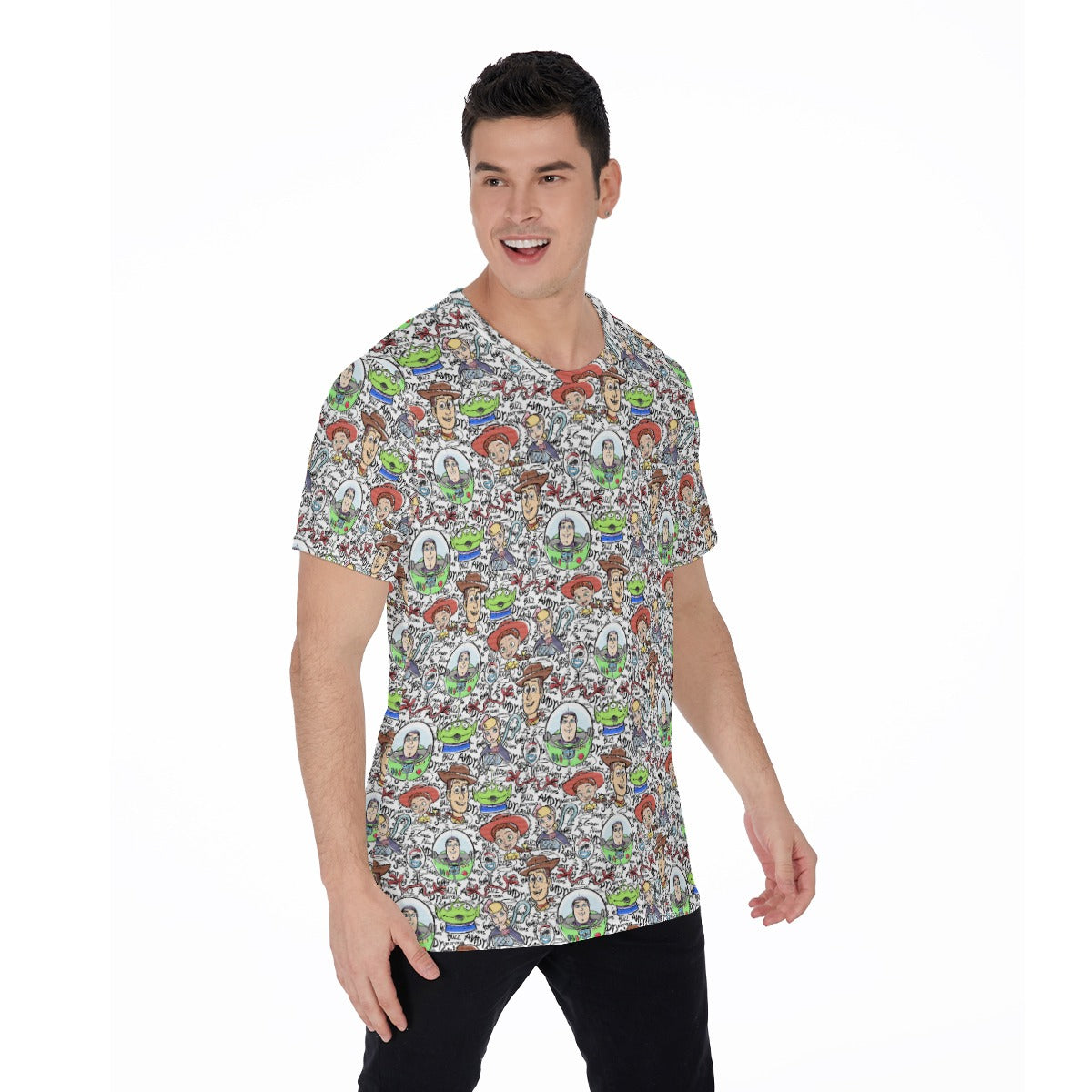Sketch Autographs of Animated Toy Friends - Men's Short Sleeve T-Shirt