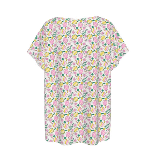 Pretty Pickleball Paddles - Women’s Relaxed Fit Scoop Tee