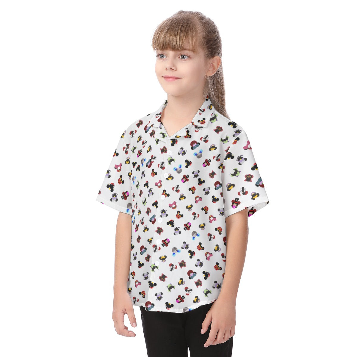 Wicked Mouse Ears - Kid's Hawaiian Button Up Shirt
