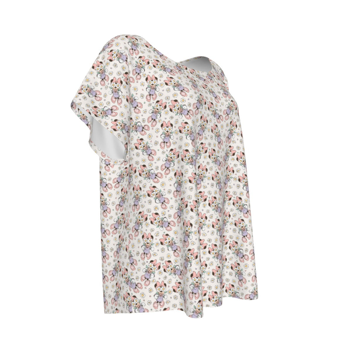Daisy Crown Delight - Women’s Relaxed Fit Scoop Tee