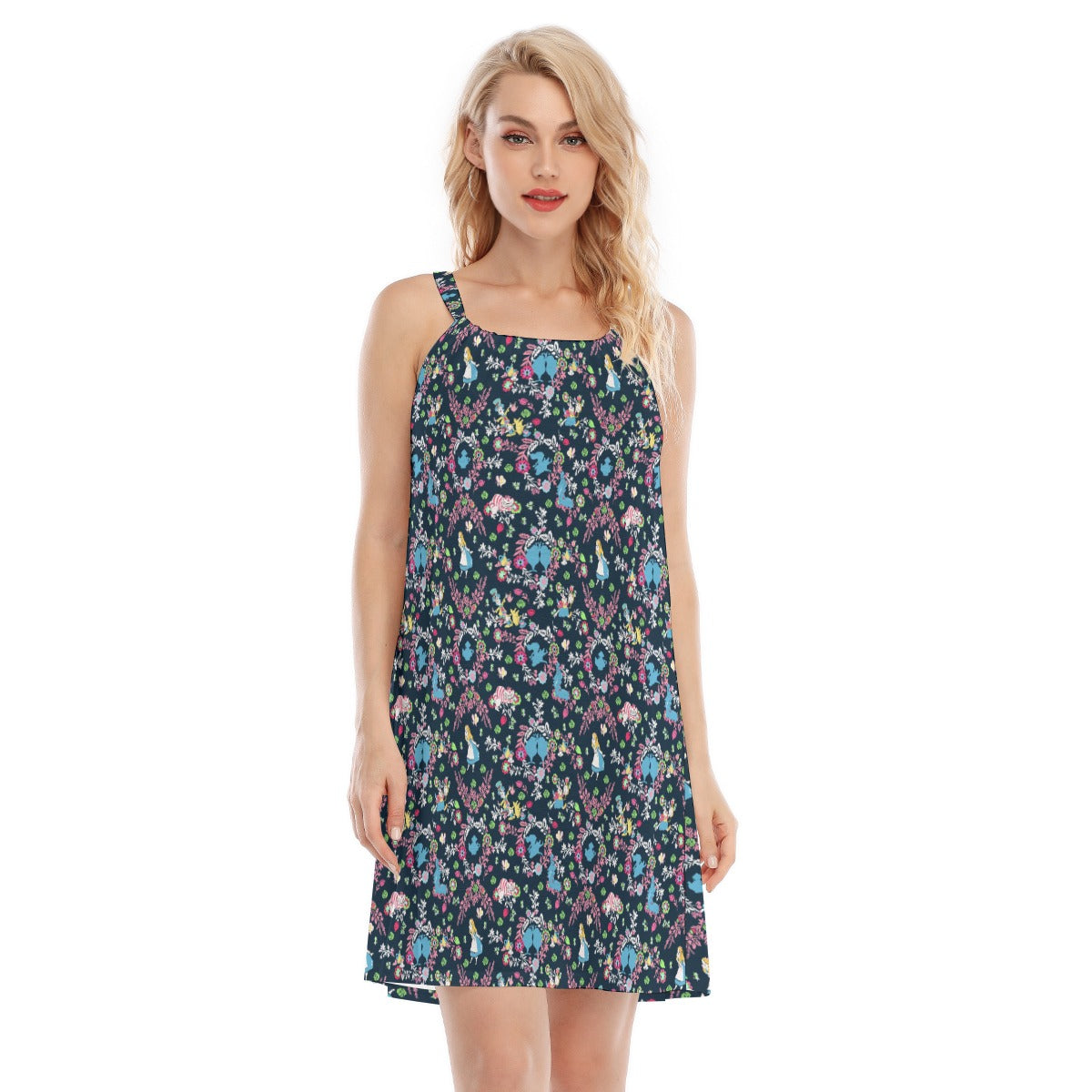 Garden Whimsy - Wonderland Dreams - Women’s Adjustable Sundress