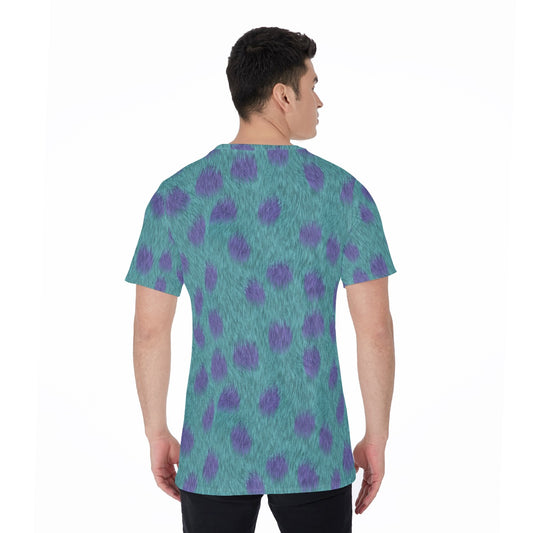 Turquoise Monster Spots - Men's Short Sleeve T-Shirt