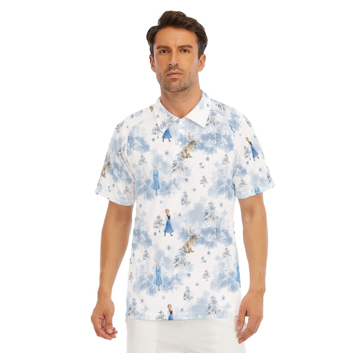 Enchanted Winter Landscape - Men's Polo Shirt