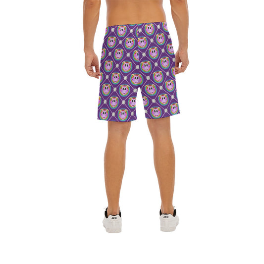 Geometric Figment - Men’s Pocket Beach Shorts