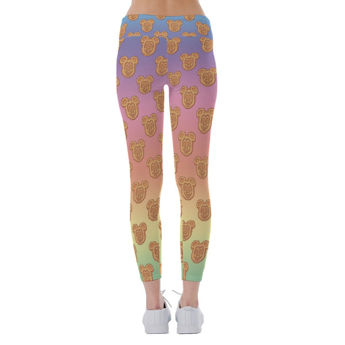 Rainbow Mouse Waffles - Women's Yoga Leggings