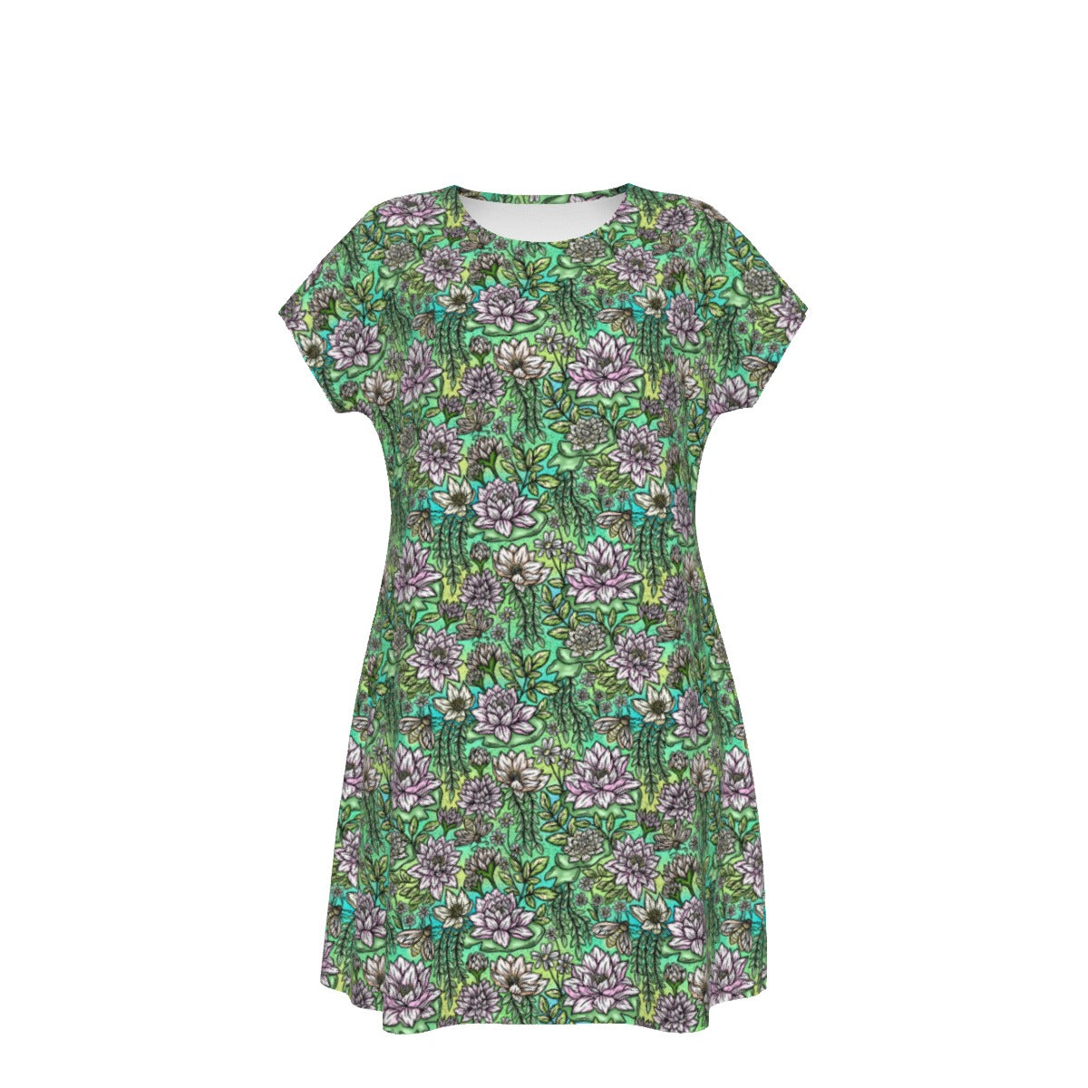 Fairytale Florals – Bayou Blooms - Women's T-Shirt Dress
