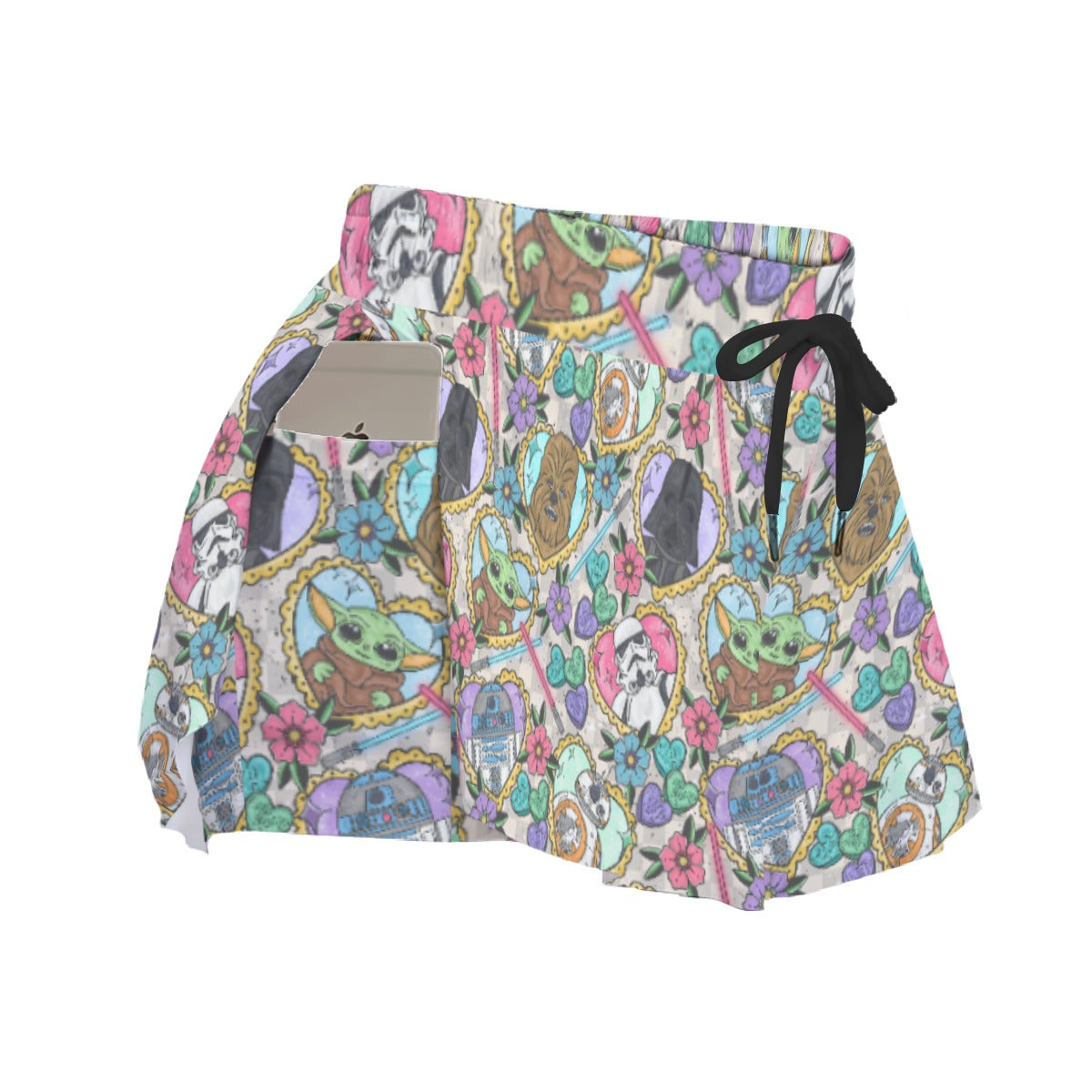 Tattoo Hearts Galactic Legends - Women's Flowy Pocket Shorts