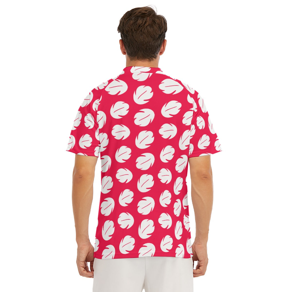 Island Leaf Print - Men's Polo Shirt
