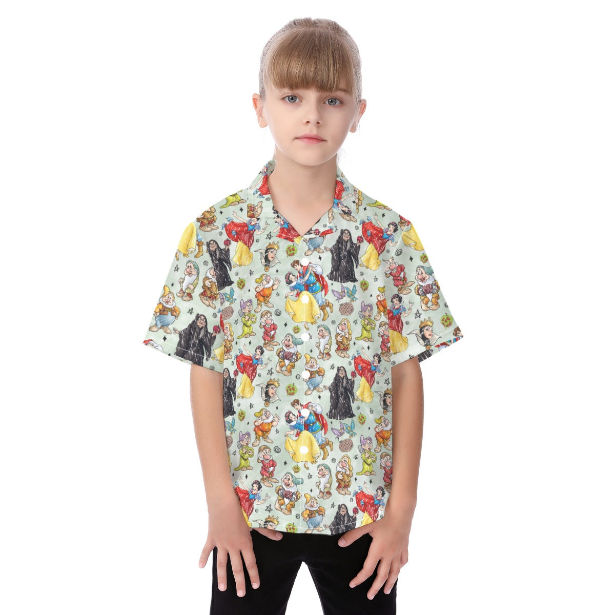 Fairest Crew Sketch - Kid's Hawaiian Button Up Shirt