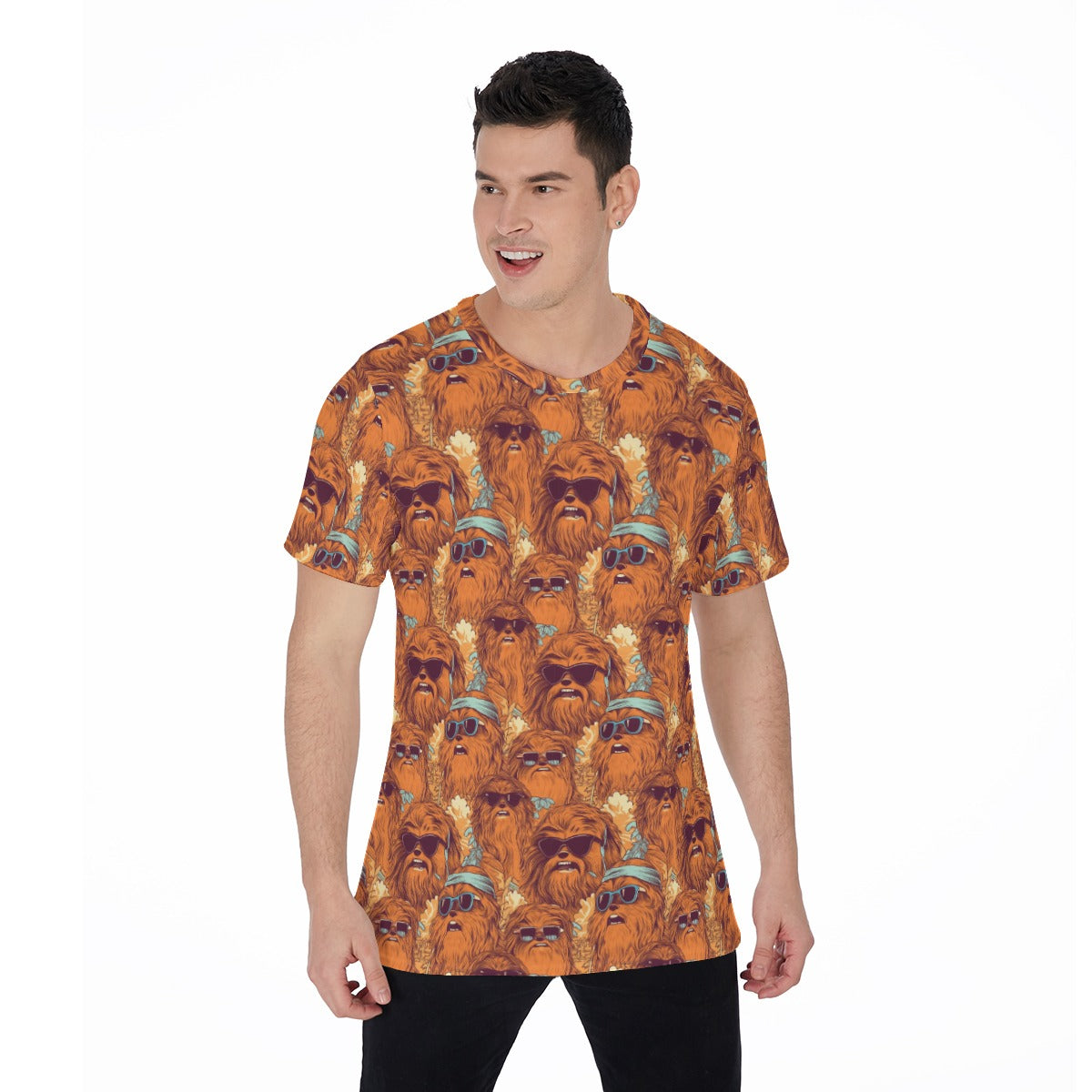 Retro Furry Friend Summer Vibes - Men's Short Sleeve T-Shirt