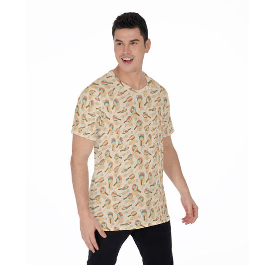 Retro Pickleball Volley - Men's Short Sleeve T-Shirt