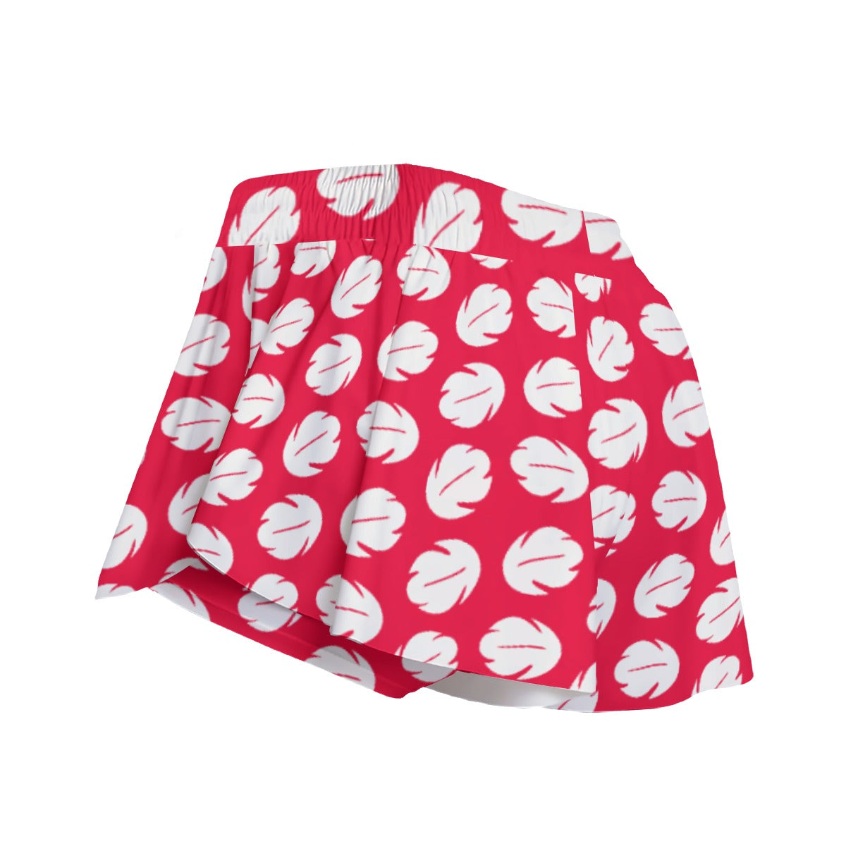 Island Leaf Print - Women's Flowy Pocket Shorts