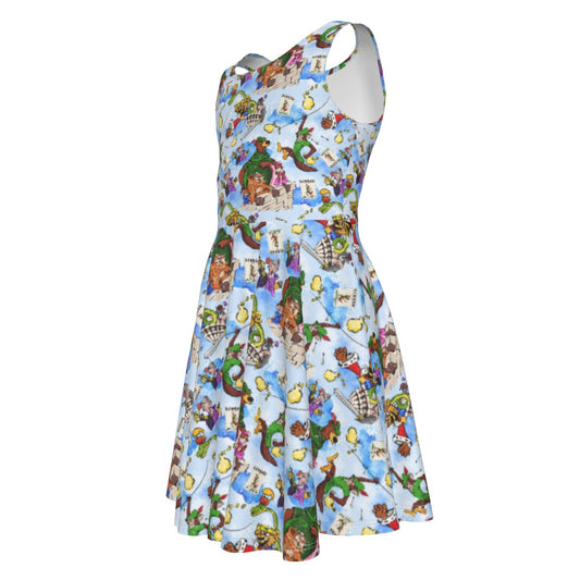 Robin Hood Adventure - Kid's Sleeveless Skater Dress