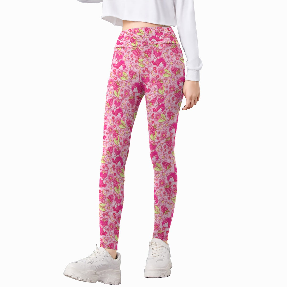 Fruitimals - Raspberry Foxes - Kid's Leggings
