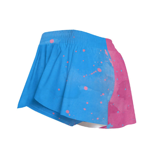Pink or Blue Fairytale Dress - Women's Flowy Pocket Shorts