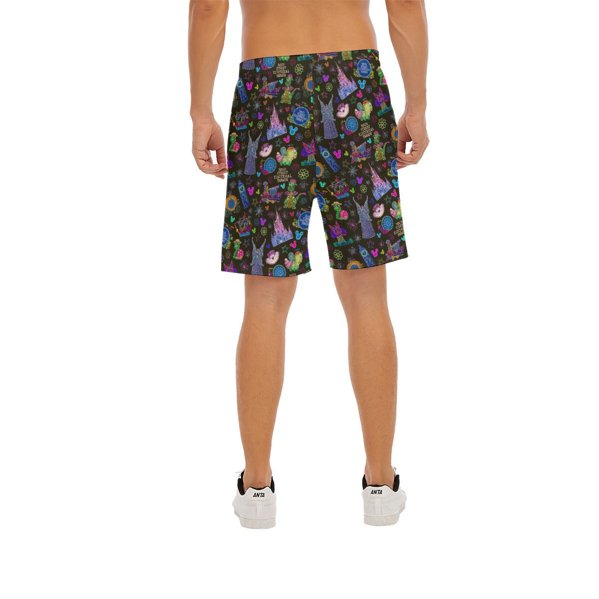 Main Street Neon Parade - Men’s Pocket Beach Shorts