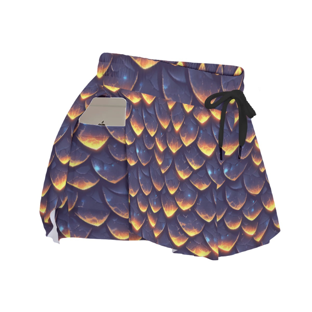Animal Print - Dragon - Women's Flowy Pocket Shorts