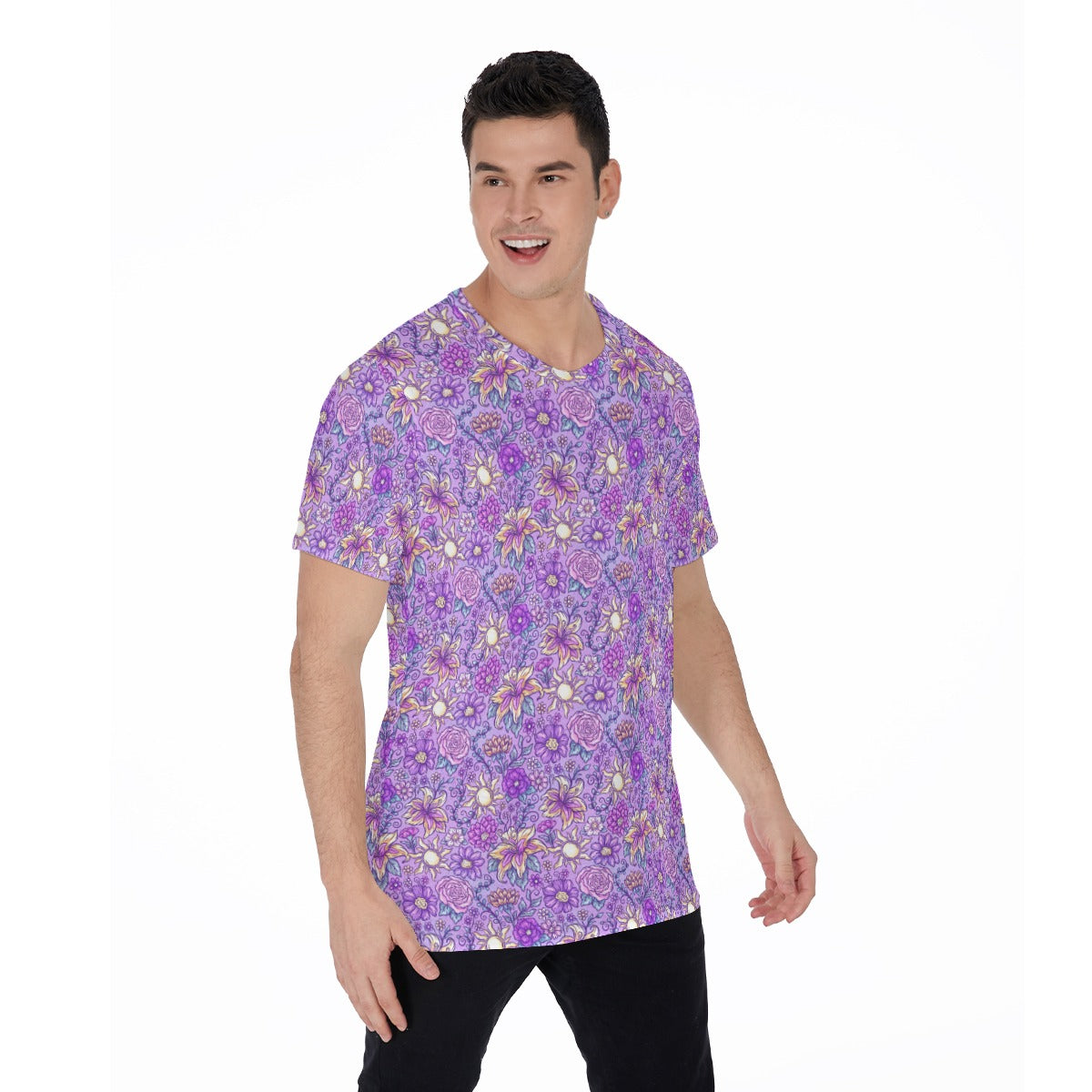 Fairytale Florals – Radiant Sunlight - Men's Short Sleeve T-Shirt