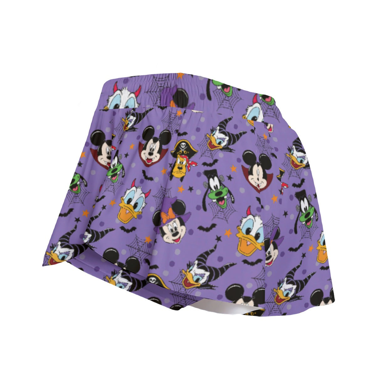 Halloween Friends in Costumeeads - Women's Flowy Pocket Shorts