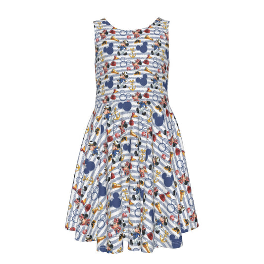 Captain and First Mate at Seannie - Kid's Sleeveless Skater Dress