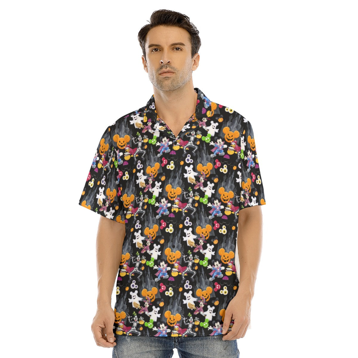 Mouse Gang Trick or Treat - Men's Hawaiian Button Up Shirt