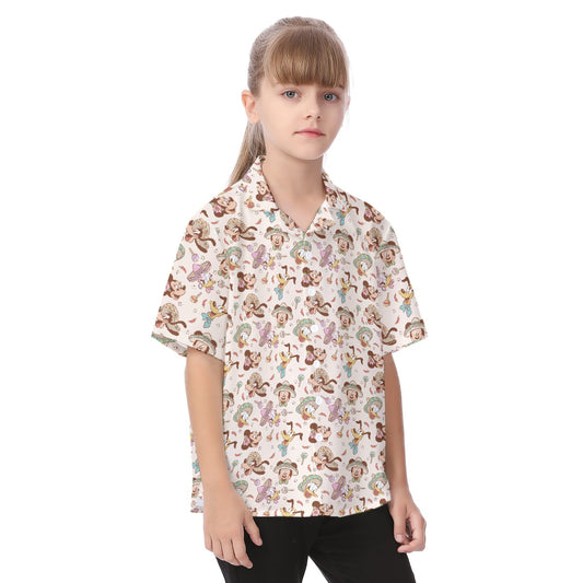 Fiesta Sombrero Pals - Kid's Hawaiian Button Up Shirt